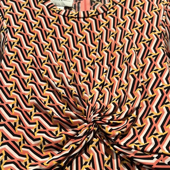 Donna Morgan dress, size 10 in beautiful fall colors, abstract pattern. - Picture 4 of 5